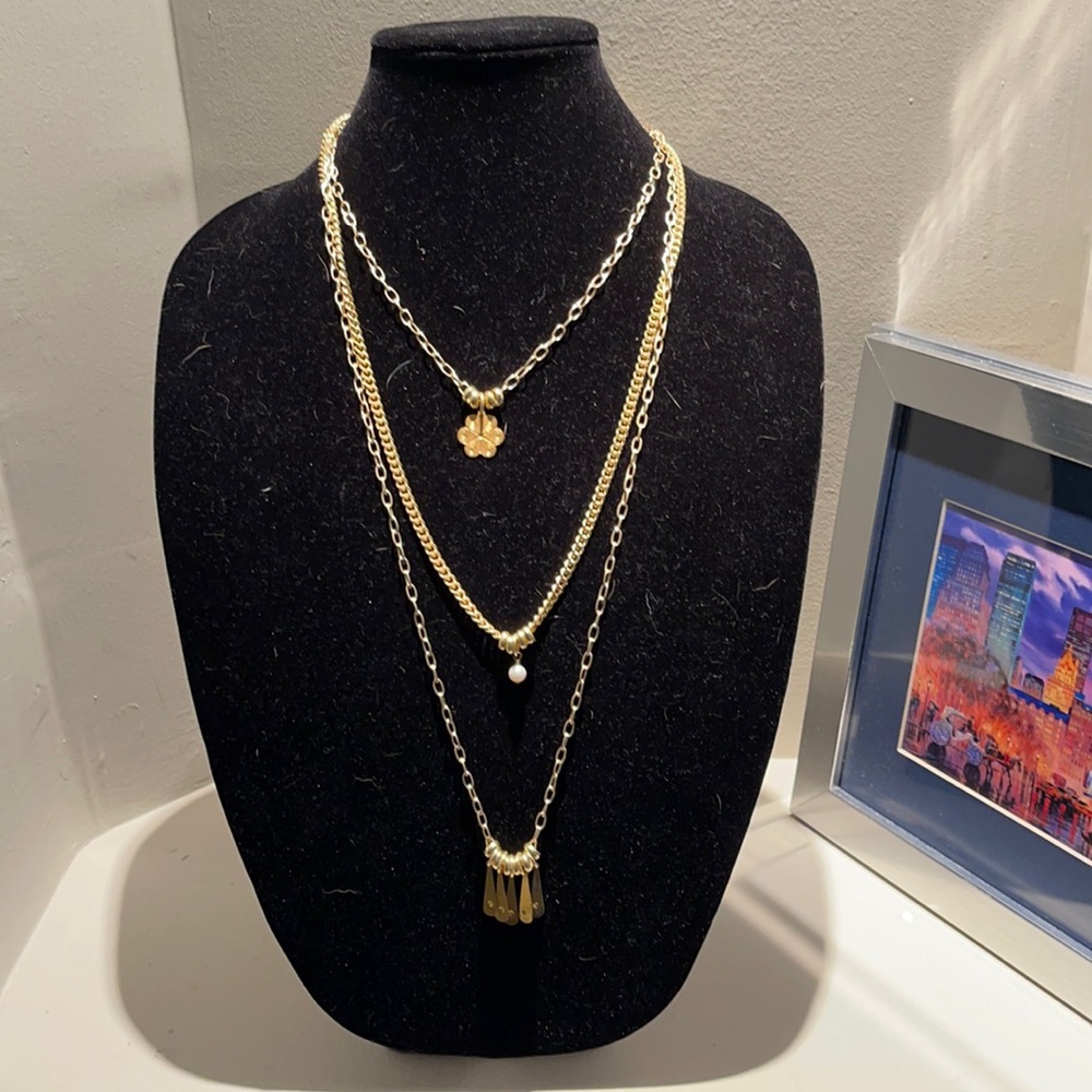 Triple strand necklace - Skinny by Jessica Elliot